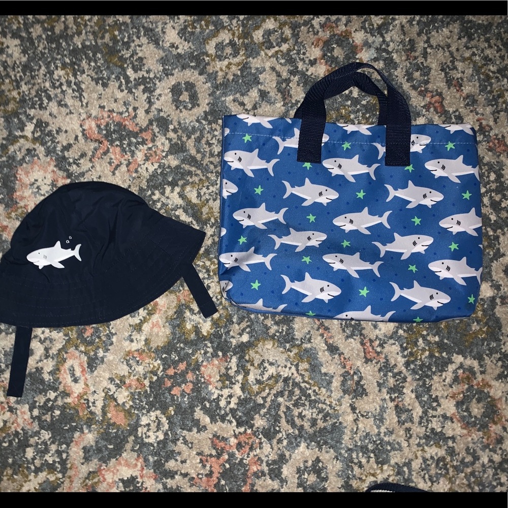 Toddler Swim Hat & Bag